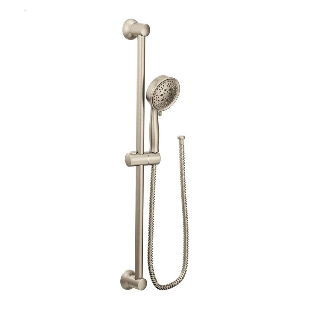 MOEN 4-Spray Eco-Performance Handheld Hand Shower w/Slide Bar Brushed Nickel
